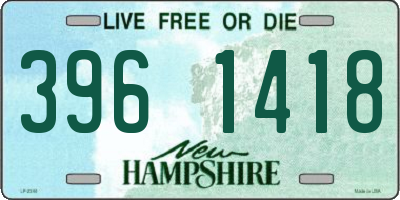 NH license plate 3961418