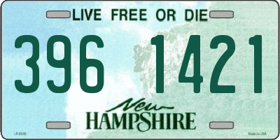 NH license plate 3961421