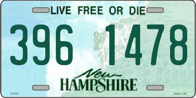 NH license plate 3961478