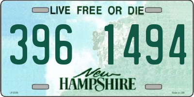 NH license plate 3961494
