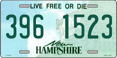 NH license plate 3961523
