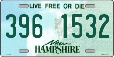 NH license plate 3961532