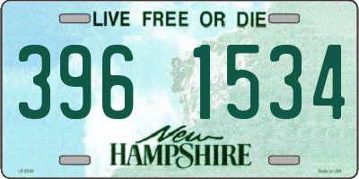 NH license plate 3961534