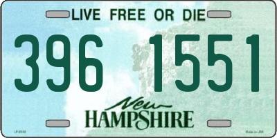 NH license plate 3961551