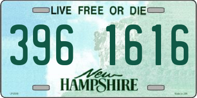 NH license plate 3961616
