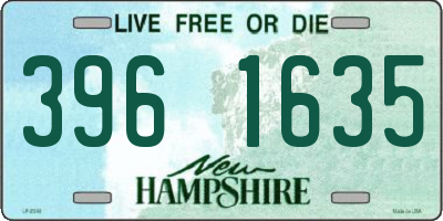 NH license plate 3961635