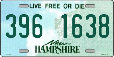 NH license plate 3961638
