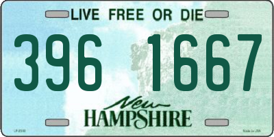 NH license plate 3961667