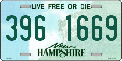 NH license plate 3961669