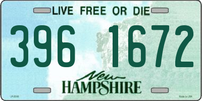 NH license plate 3961672