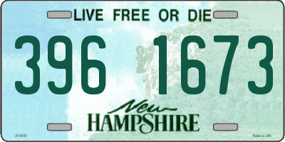 NH license plate 3961673