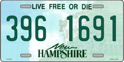 NH license plate 3961691