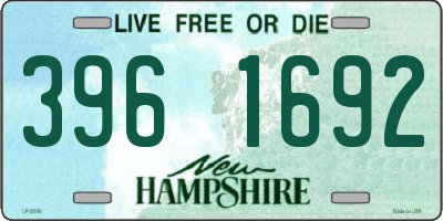 NH license plate 3961692