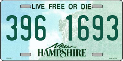 NH license plate 3961693
