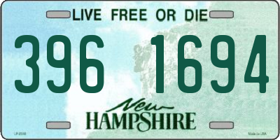 NH license plate 3961694