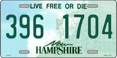 NH license plate 3961704