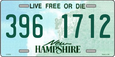 NH license plate 3961712