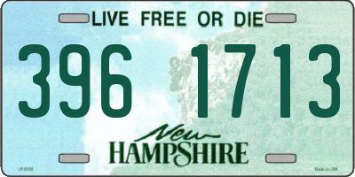 NH license plate 3961713