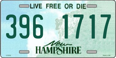 NH license plate 3961717