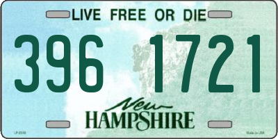 NH license plate 3961721