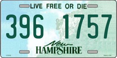 NH license plate 3961757
