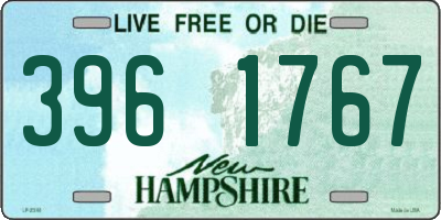 NH license plate 3961767