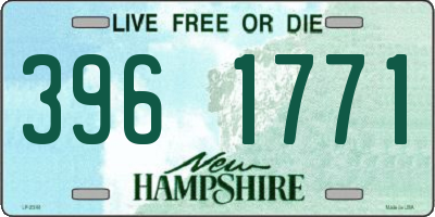 NH license plate 3961771