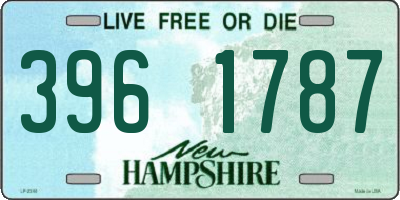 NH license plate 3961787