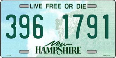NH license plate 3961791