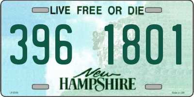 NH license plate 3961801