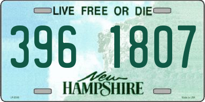 NH license plate 3961807