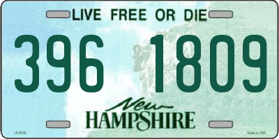 NH license plate 3961809