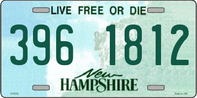 NH license plate 3961812