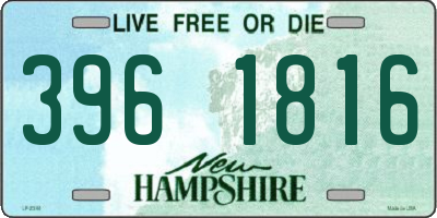 NH license plate 3961816