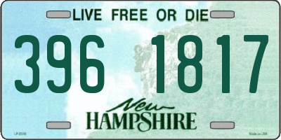 NH license plate 3961817