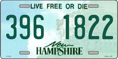 NH license plate 3961822