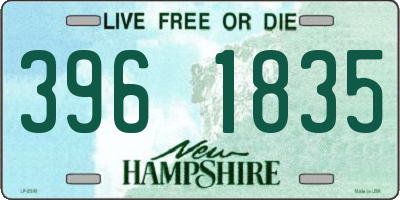 NH license plate 3961835