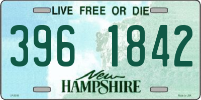 NH license plate 3961842