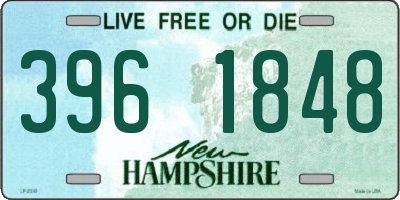 NH license plate 3961848