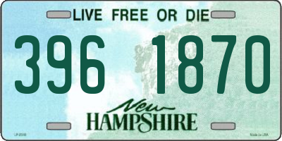 NH license plate 3961870