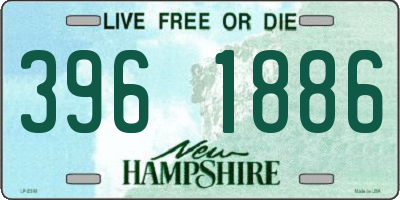 NH license plate 3961886