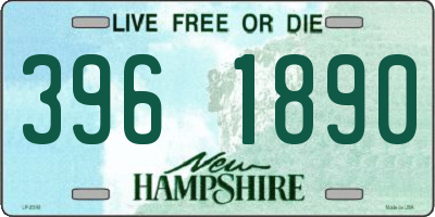 NH license plate 3961890