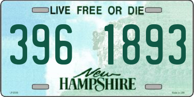 NH license plate 3961893