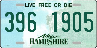 NH license plate 3961905