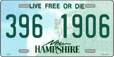NH license plate 3961906
