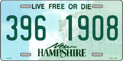NH license plate 3961908