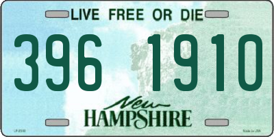 NH license plate 3961910