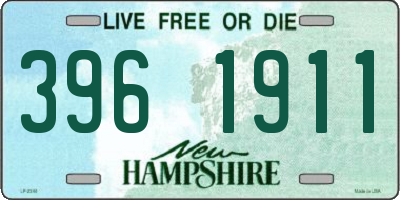 NH license plate 3961911
