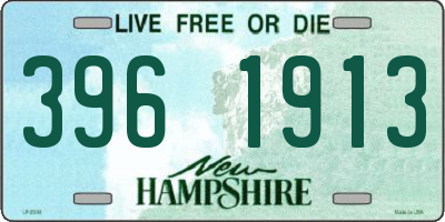 NH license plate 3961913