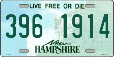 NH license plate 3961914